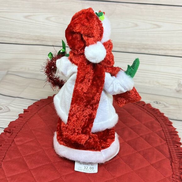 Annalee 2014 Merry Mint Mrs Santa Claus 9” Doll Christmas Wreath w/Tags - 400114 - Picture 5 of 12